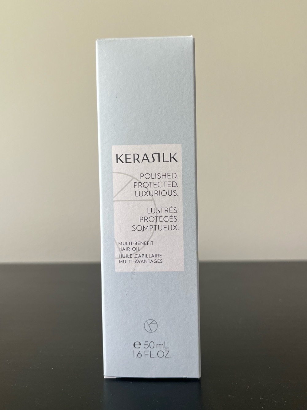 Polished Protected Luxurious Multi-Benefit Hair Oil — Pale Blue